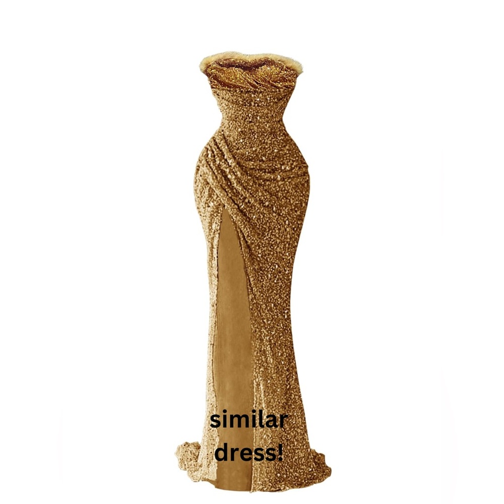 Beautiful gold sequence gown